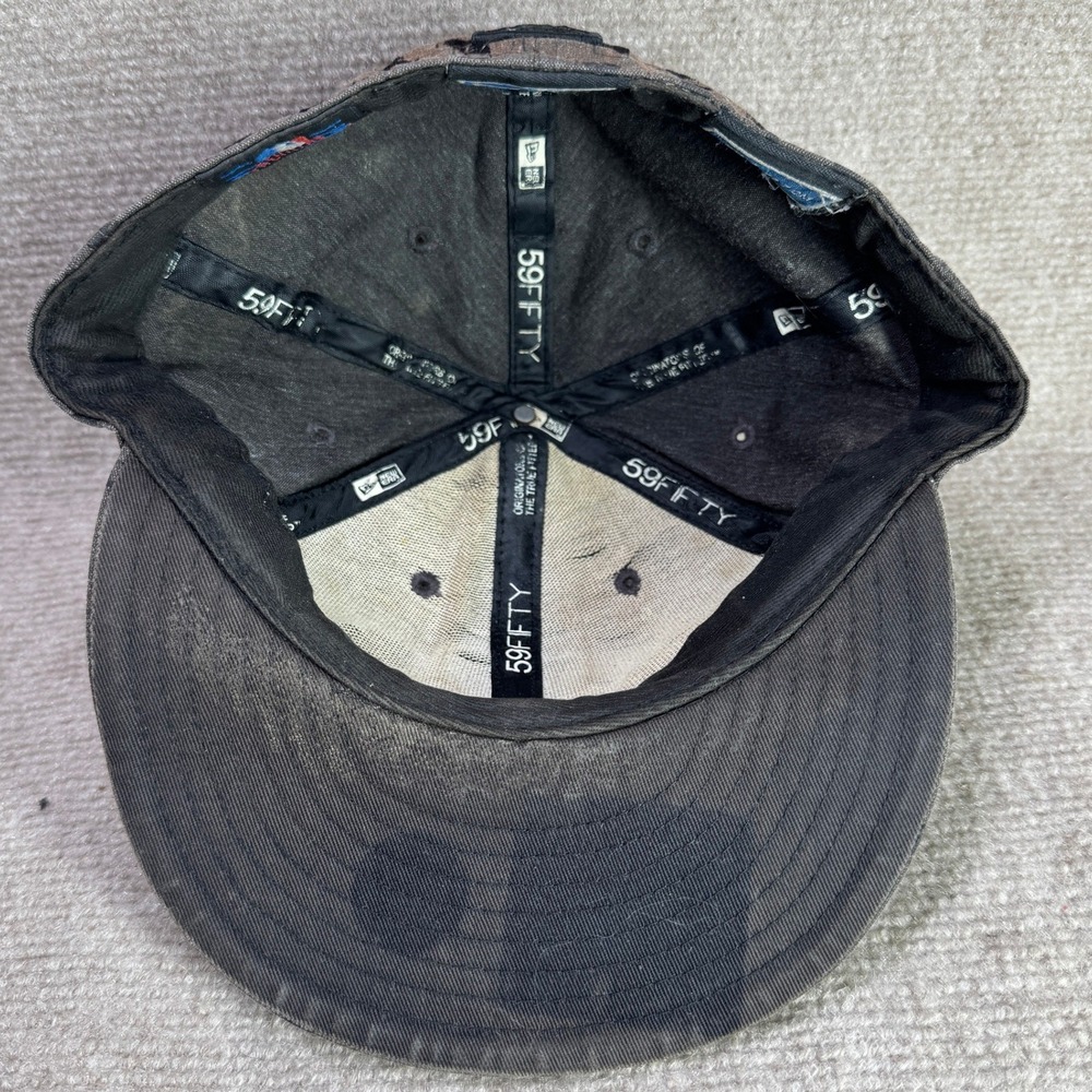 New York Mets New Era 59FIFTY Fitted Hat Mens 7 3/8 Brown MLB All Over Print - Picture 7 of 8
